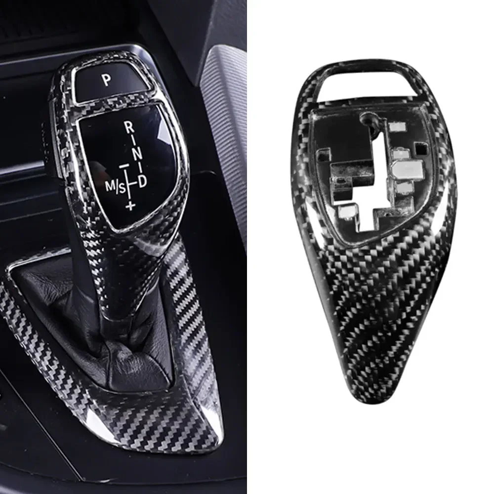 Replacement Carbon Fiber Automatic Shift Knob Gear Shift Case Cover For BMW F10 F20 F21 F22 F30 F34 F11 F07 F18 F25 F26 F15 F16