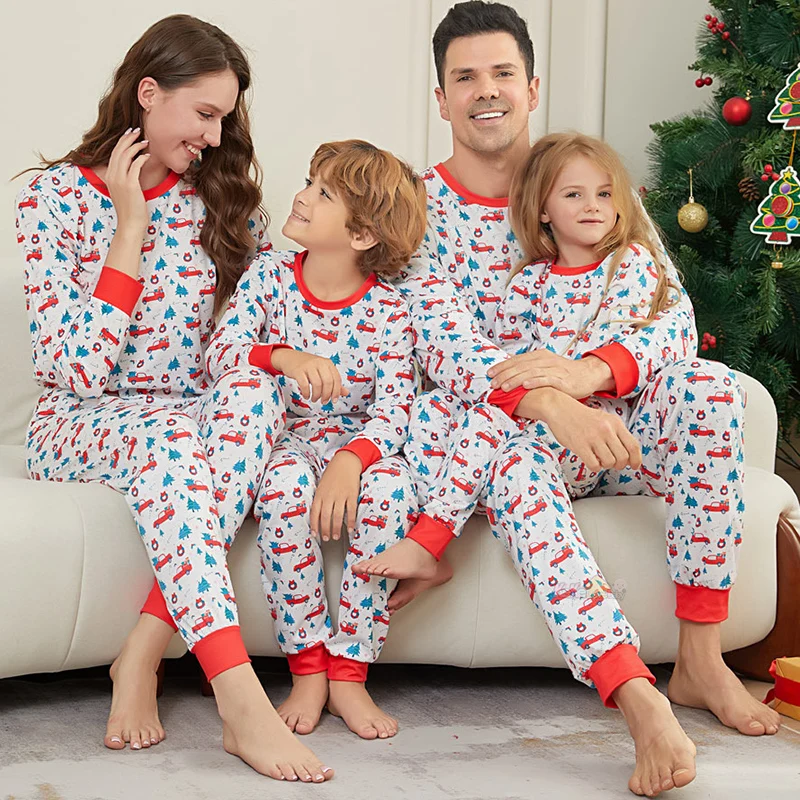 

2025 Christmas Matching Pajamas Family Adult Father Mother Kids Girl Baby Xmas Pyjamas Outfits Clothes Set Family Look Sleepwear