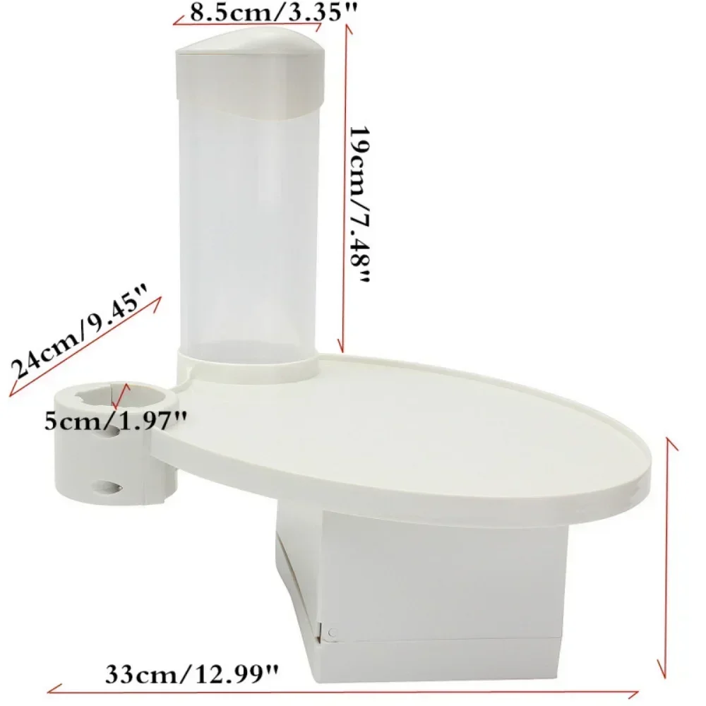 Détartreur de chaise dentaire, boîte à mouchoirs en papier, unités de tasse, support de stockage de tasse de poulet, accès dentaire avec boîte à mouchoirs en papier, 3 en 1