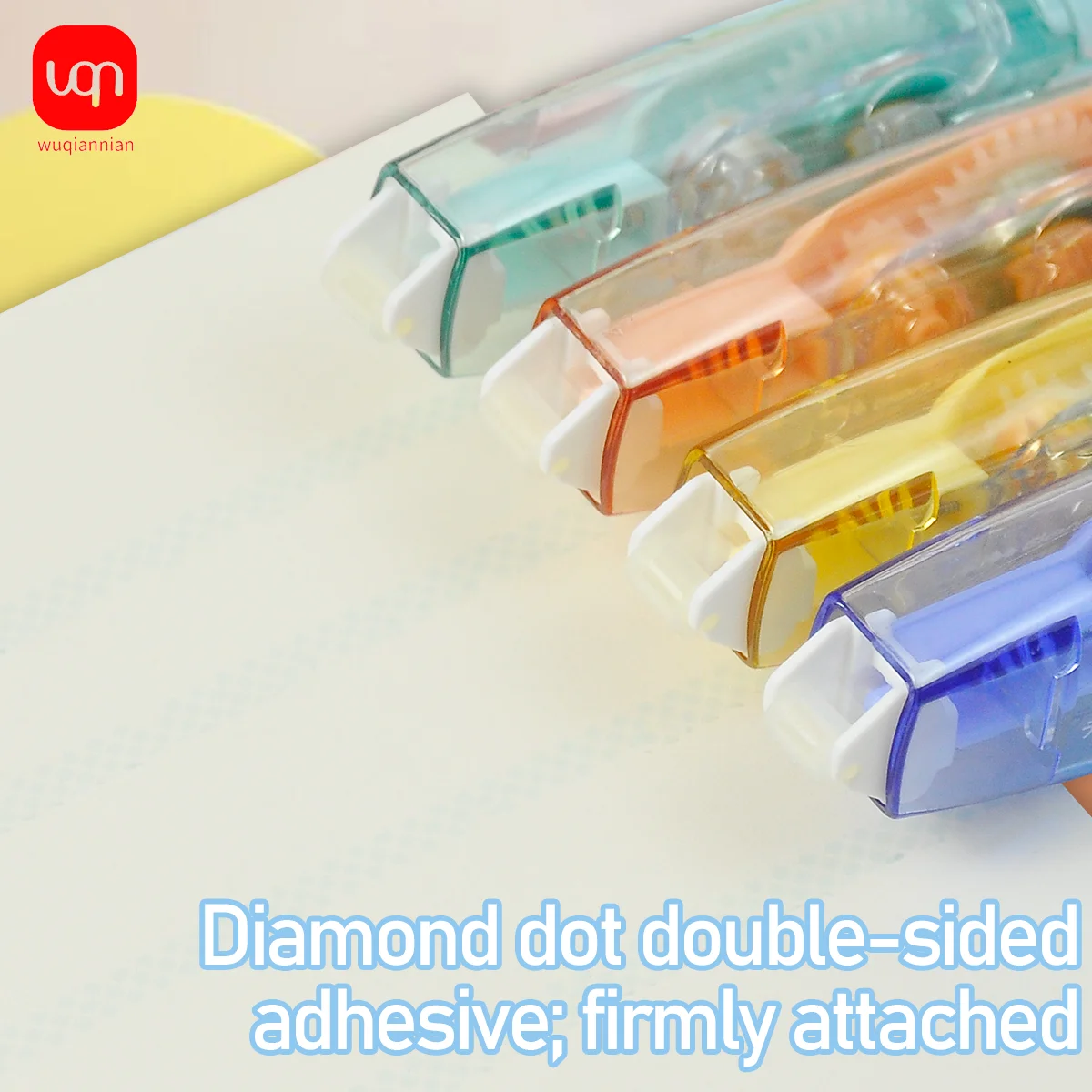 WQN-1PC Simple Large Capacity Double-sided Tape Refillable Core 3M Cutting DIY Notebook Roller Tape School Stationery Supplies