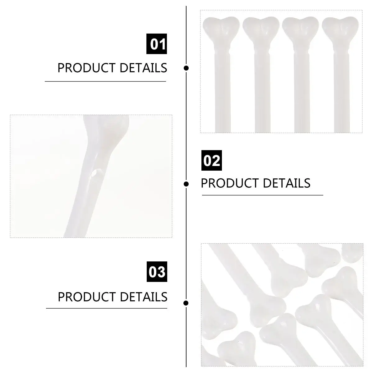 

36 Pcs Small Bone Decorations Plastic Props for Halloween PartyHaunted House Carnival Scary Gifts Toys