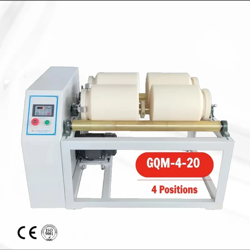 GQM-4-20 Energy Saving 2.2KW Customized Dust Covers Ceramic Jar Mill Grinding Mill