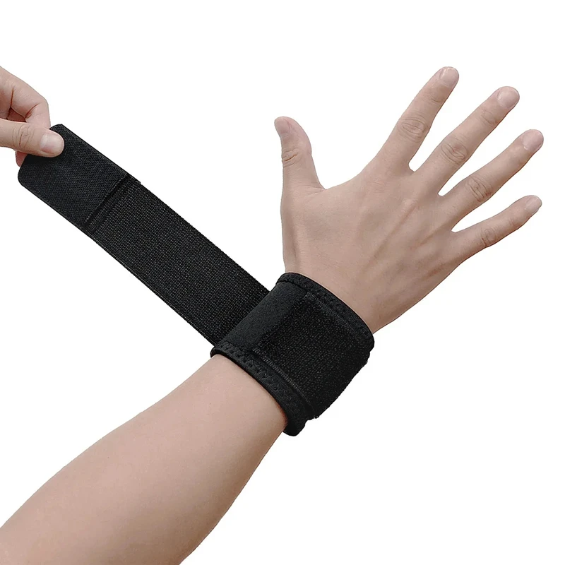Kompressionsbandage für Sportarten: Dünner, atmungsaktiver, verstellbarer Handgelenkstützgurt – Robuster, flexibler Handgelenkschutz für das Fitness-Training – Detail 12