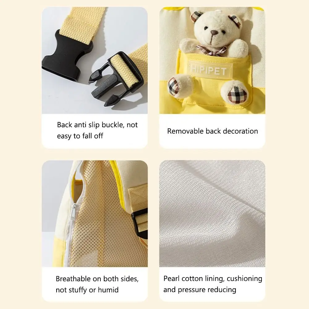 Portable Pet Chest Bag Four Feet Comfortable Dog Double Shoulder Bag Adjustable Shoulder Strap Breathable Pet Carrying Supplies view 4