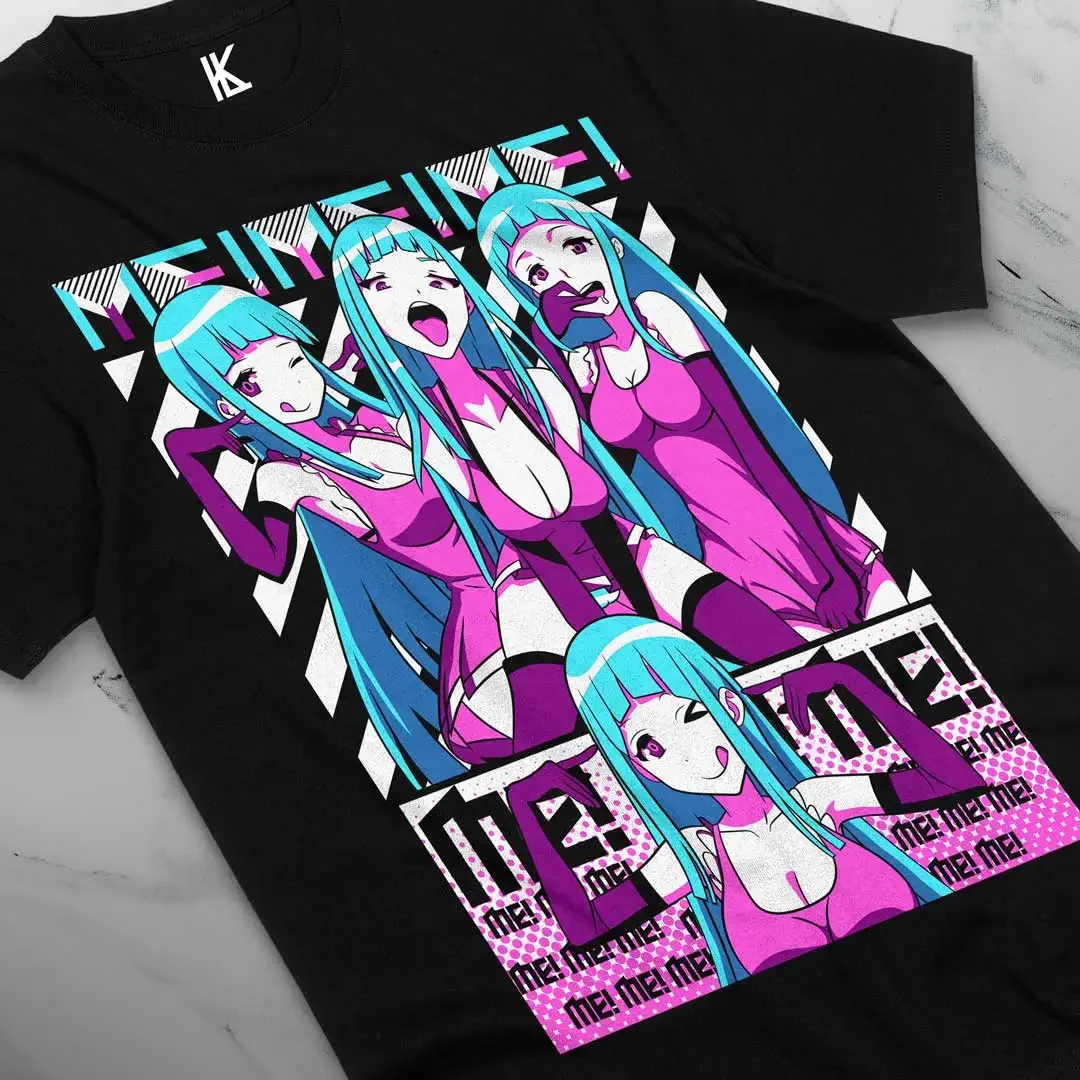 MeMeMe! Anime Girl 100% cotton T shirt