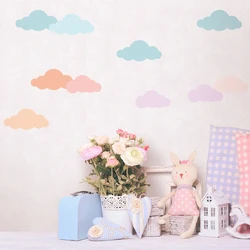 Colorful Cloud Peel Rainbow Stick Wall Decals Self-Adhesive DIY Decor Bedroom Wallpaper Living Room Baby's Home Wall Stickers