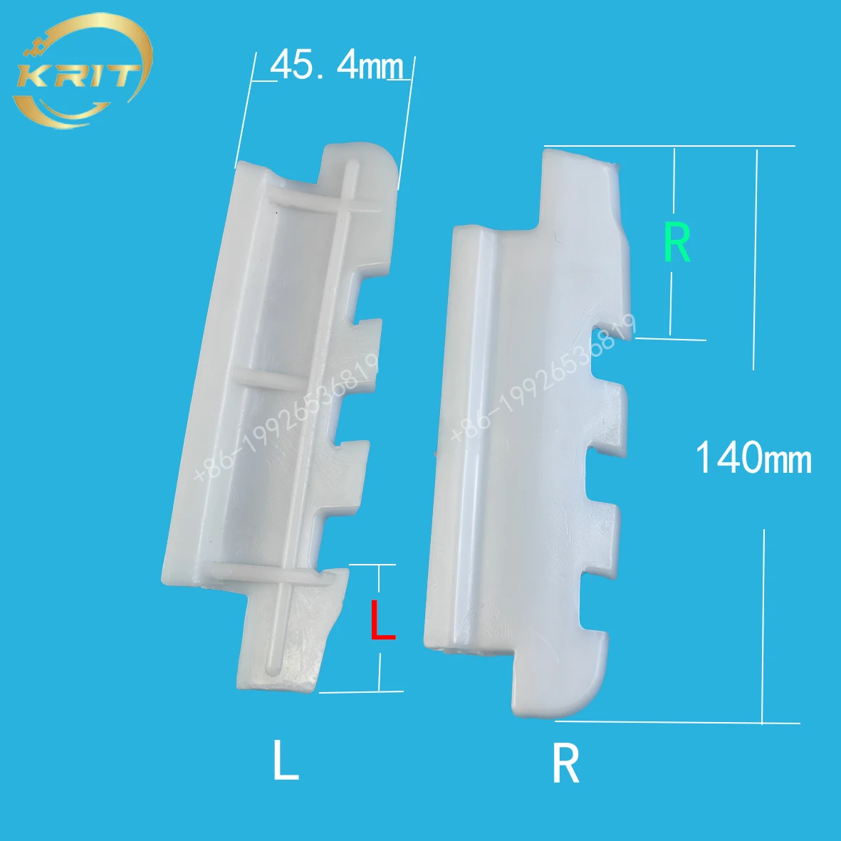 Two Pieces White Scrapers Scraping Cutter Blade For Bingzhile BQL Ice Cream Machines