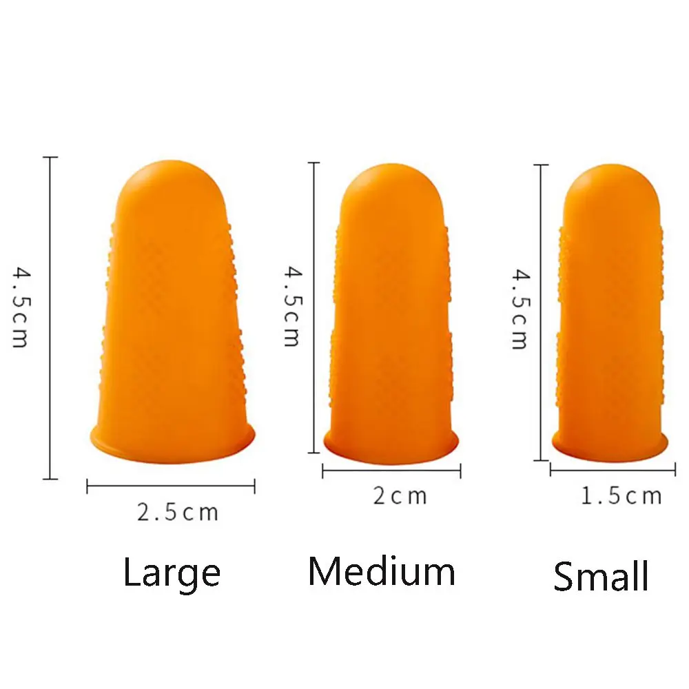 Silicone Anti-slip For Cooking High Temperature Resistant Anti-cut Finger Caps Fingers Cover Finger Protector Kitchen Tools