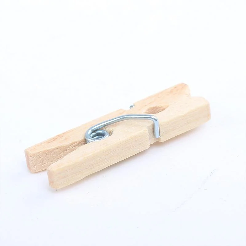 100Pcs Mini Photo Clips Clothespin DIY Wedding Party Wooden Clip Clips Pegs 25mm Natural Wooden Clips