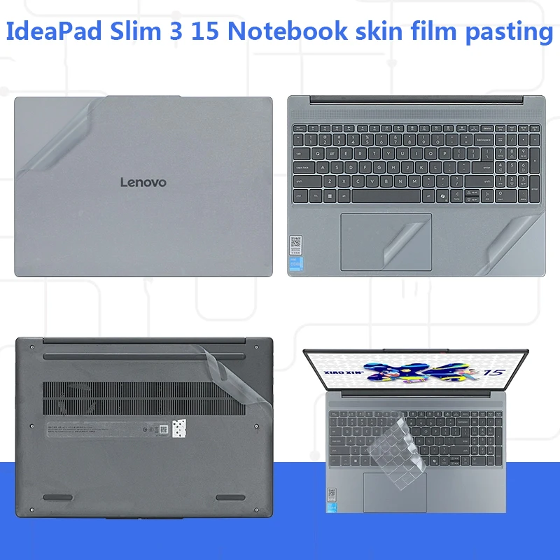 

For Lenovo IdeaPad Slim 3 15AHP10 ARP10 IRH10 notebook skin sticker 15ITN9 Q8X10 IAH8 ABR8 fuselage shell scratch protectionfilm