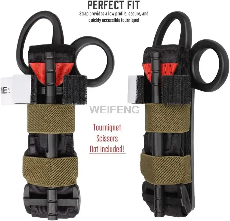 Tactical Molle Tourniquet Holder Carrier Pouch Emergency Fast Hemostasis Strap Holster Bag Outdoor Medical First Aid Kit Pouch