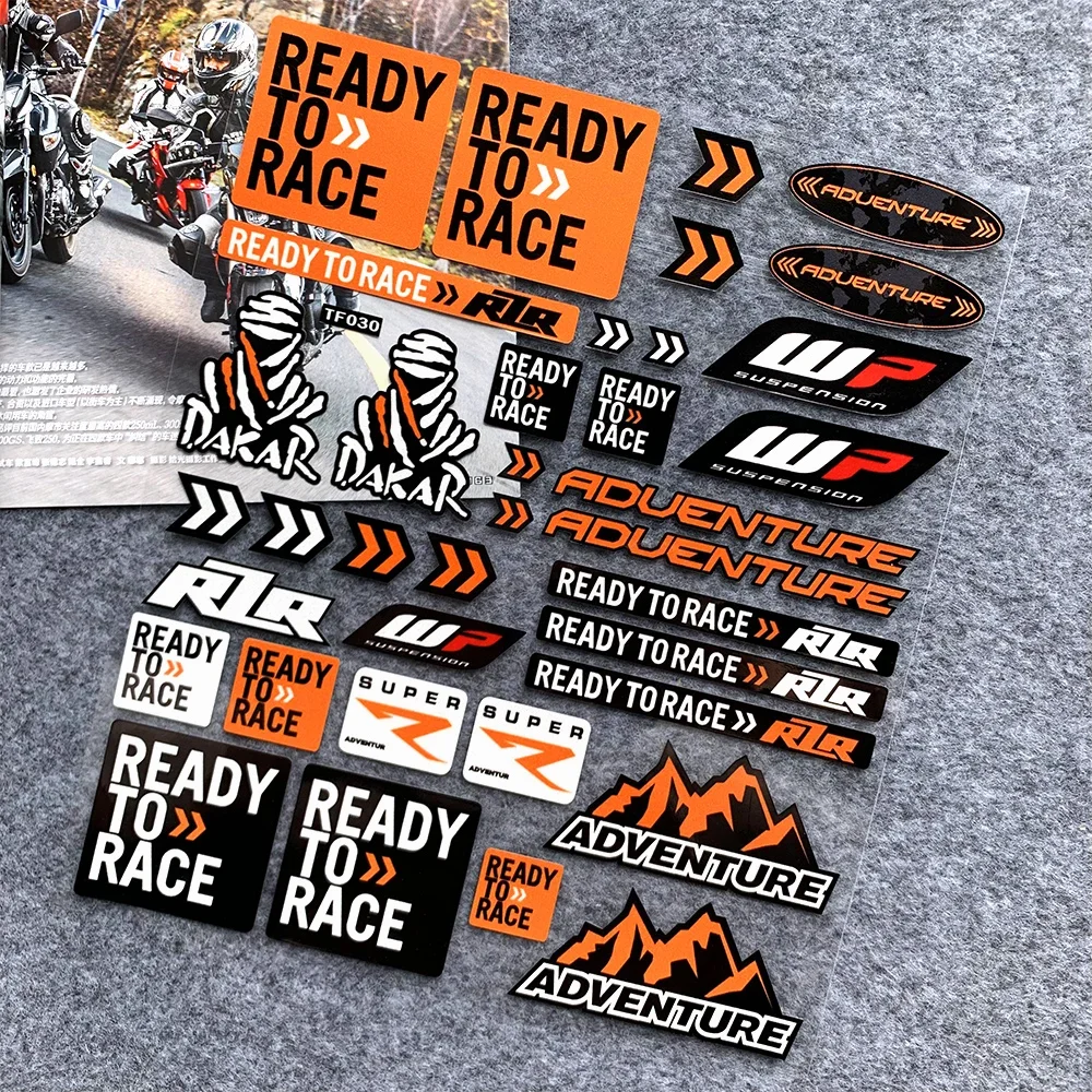 Reflective Motorcycle Accessories Decal Fuel Tank Stickers for KTM Duke 200 250 390 790 1250 1290 Super Adventure Ready To Race image 3