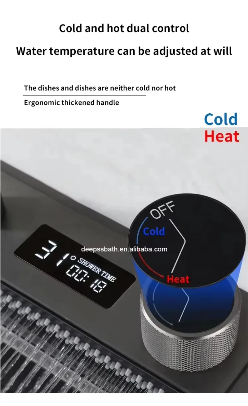 ZC1- Luxury Waterfall Spring Faucet Hybrid Faucet Single Handle Brushed Faucet