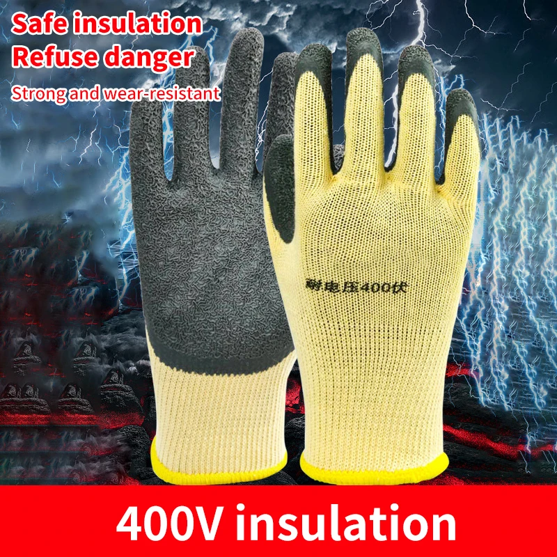 Electrician Work Gloves Protective Tool 400v Insulating Gloves Anti-electricity Low Voltage Security Protection Gloves