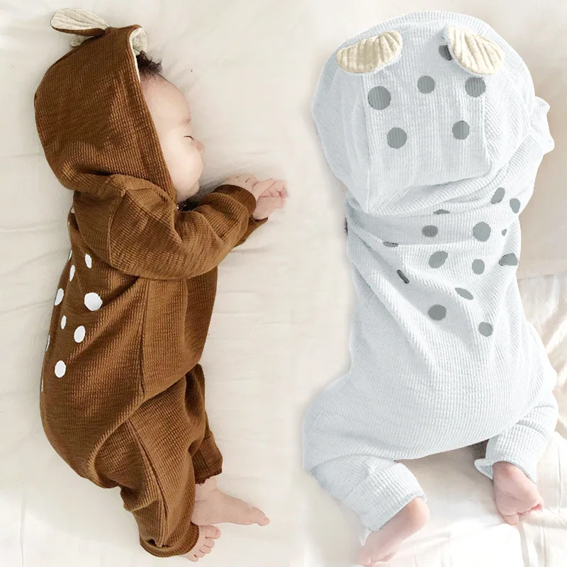 Baby Girls Boys Romper Clothes Newborn Bodysuit Kids Jumpsuits Overalls Costume Outfit New Born Infant Items Deer Fawn Clothing