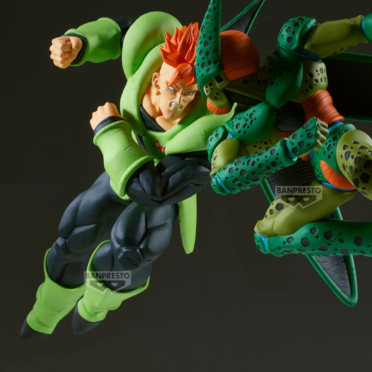 Original BANDAI Banpresto Dragon Ball Z MATCH MAKERS ANDROID 16 Cell Anime Figures Action Figure Model Decoration view 4
