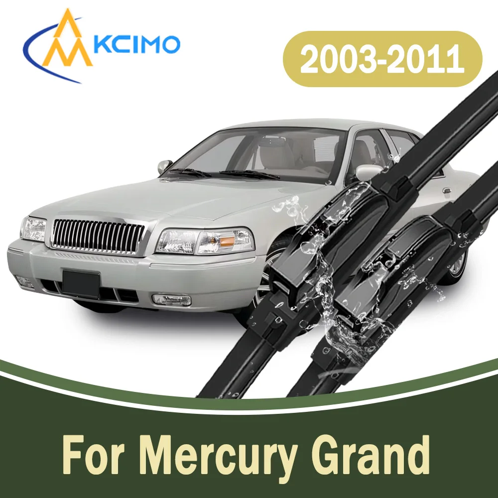

All-Weather Front Windscreen Wiper Blades For Mercury Grand Marquis 2003-2011 High Quality Car Windshield Replacement Parts 2Pcs