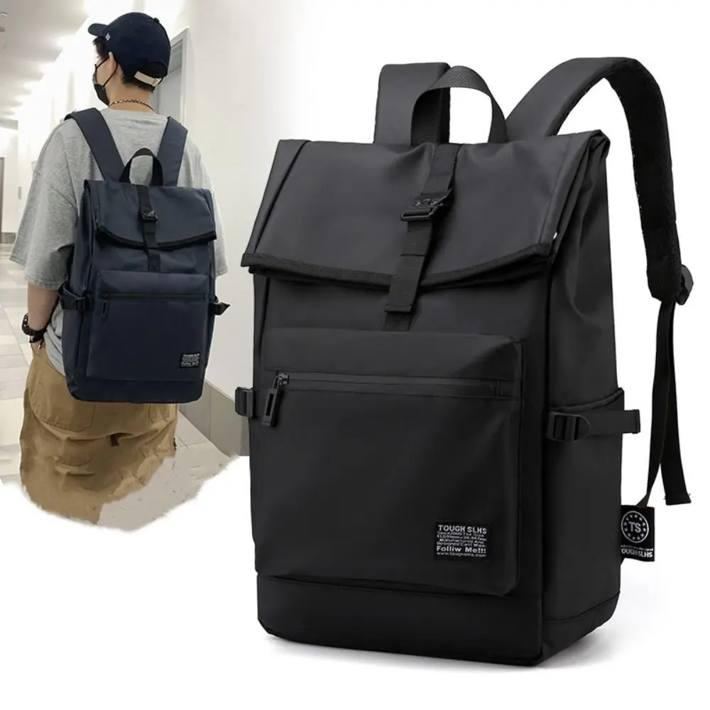 Mochila informal de nailon para hombre, morral de negocios de gran capacidad, resistente al desgaste, para ordenador portátil de viaje, impermeable, para estudiante