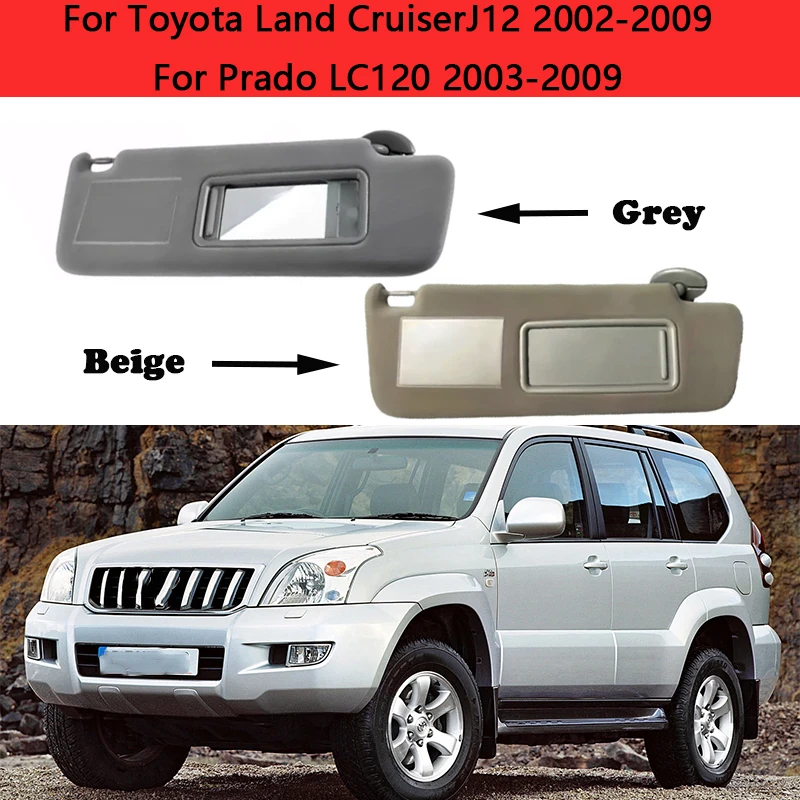 

Car Sunvisor Sun Visor With Light For Toyota Land Cruiser J12 2002-2009 For Prado LC120 2003-2009 74310-6A020