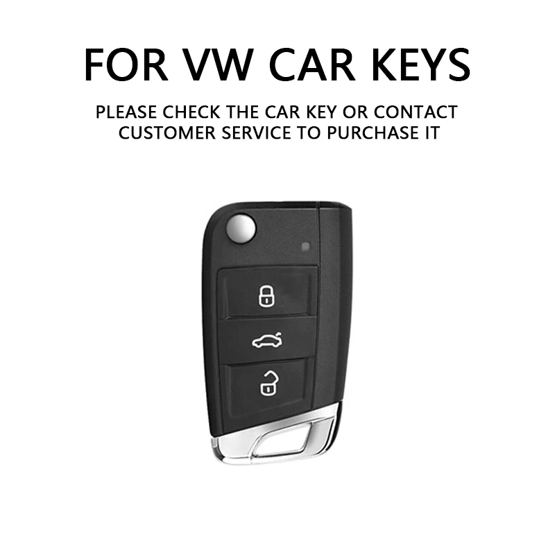 Car Remote Control Zinc Alloy Gray Key Case Sover Shell Suitable For Volkswagen Golf 8 MK8 Teramont ID.3 ID.4 ID.5