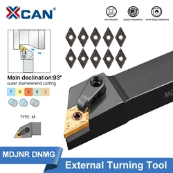 XCAN MDJNR External Turning Tool Holder MDJNR1616H11 MDJNR2020K11 MDJNR2020K15 MDJNR2525K1504 10pcs DNMG Carbide Insert