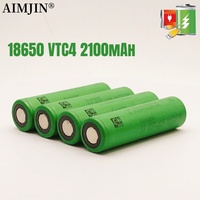3.7V 18650 VTC4 2100mAh High drain 30A battery 18650VTC4 for electrical tools,with charger