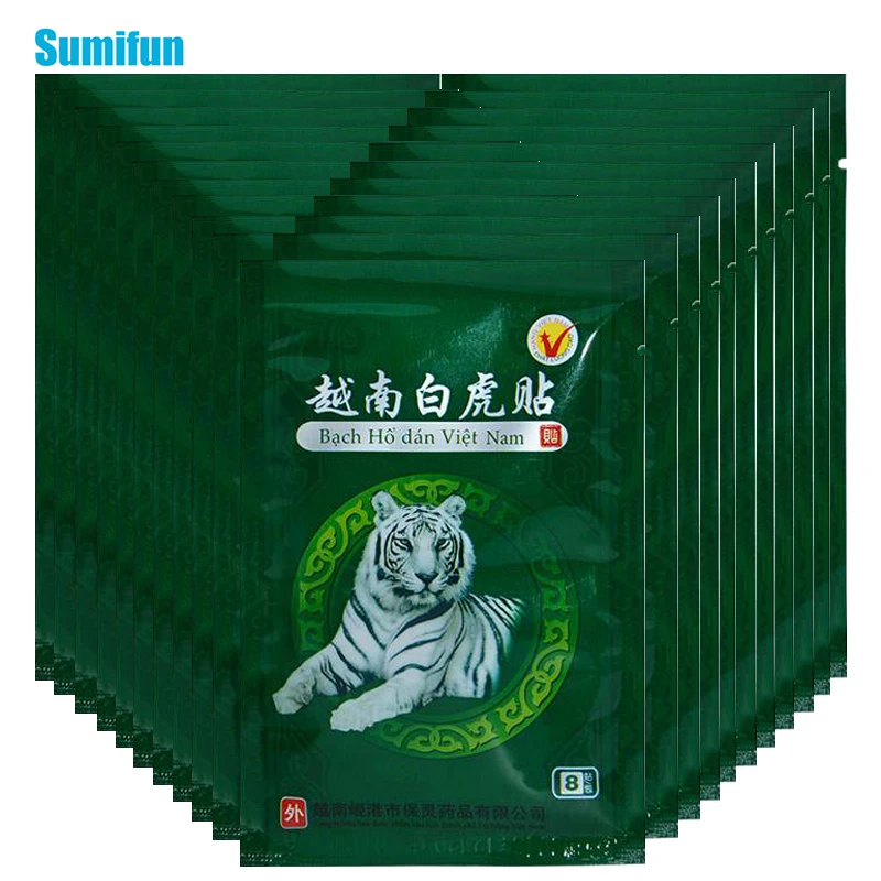 8-96pcs Vietnam White Tiger Balm Patches Muscle Pain and Joints Arthritis Knee Neck Lumbar Back Pain Medical Plaster Health Care