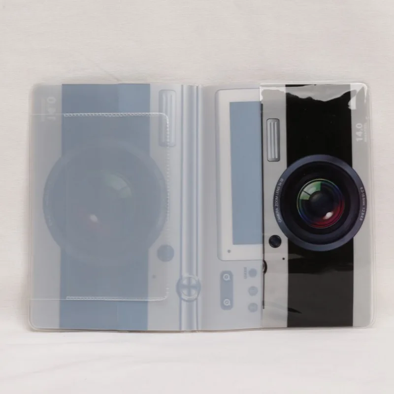 

Держатель для паспорта в стиле камеры, дорожный кошелек, аксессуары с бизнес-почтой, слот для кредитных карт, чехол для паспорта, защитный рукав