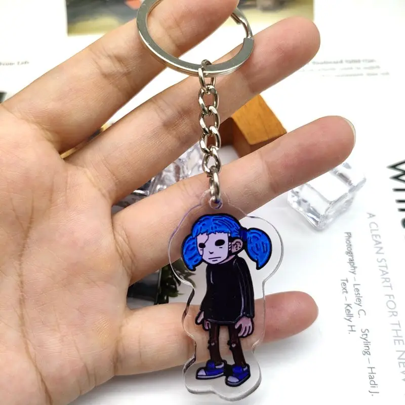 Horror Game Sally Face Acrylic Keychain Boy Pendant Backpack Keychain Accessory Gift for Friends