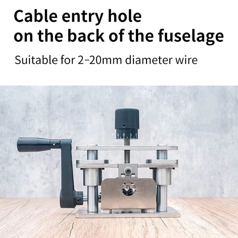 Wire Stripper Manual Electric Wire Stripping Tool 2-20mm Scrap Copper Cable Peeling Machine Hand Crank Use with Electric Drill