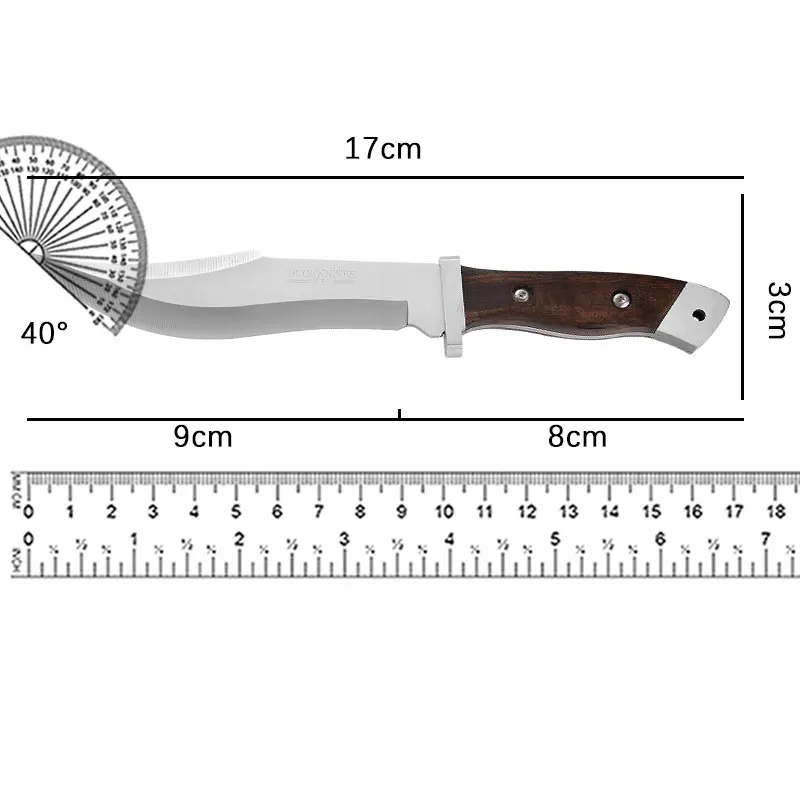 Cross border Russian Federation integrated hiking knife camping high hardness survival outdoor knife portable straight knife