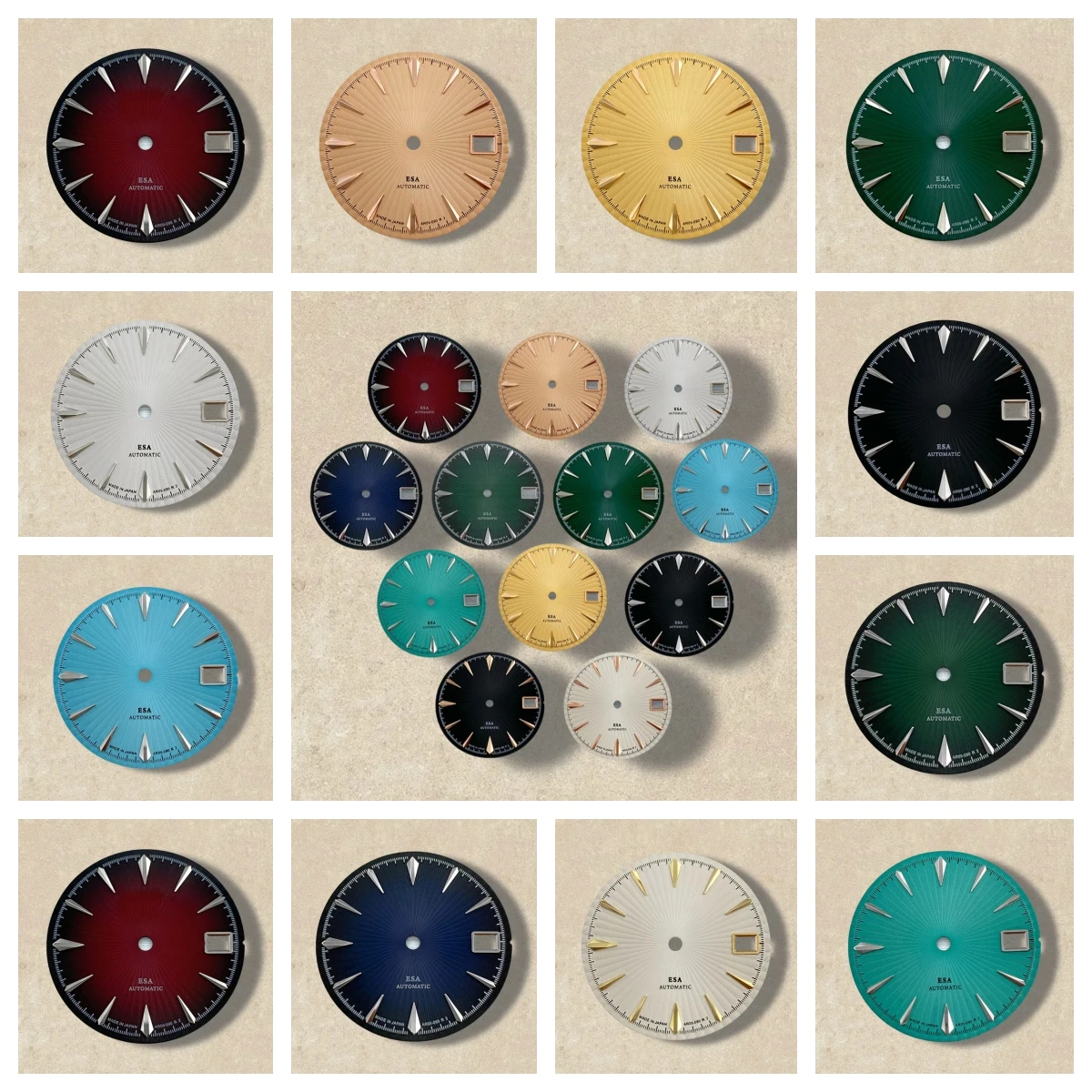 

28.5mm S Logo Cocktail Dial Fit NH35 Movement High-Quality Vertical Grain Dial Watch Modification Accessories