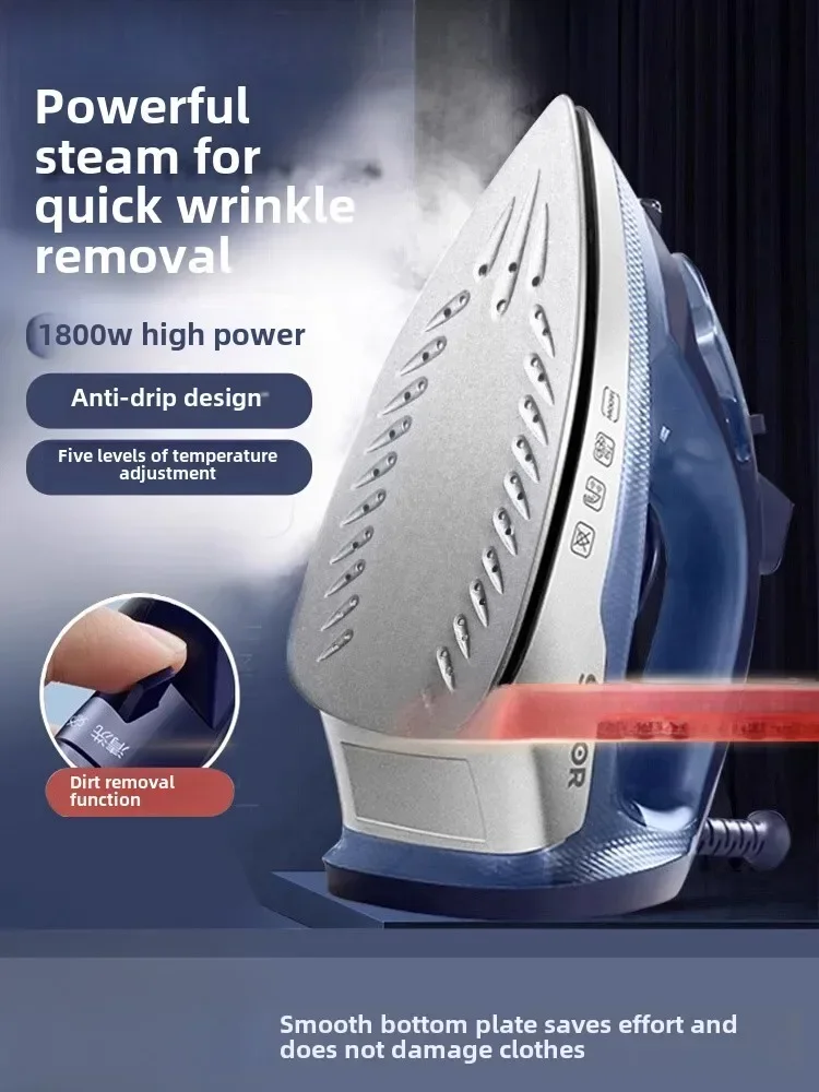 Household Handheld Steam Electric Iron, Wet and Dry Dual Use Mini Portable Garment Ironing Artifact Machine