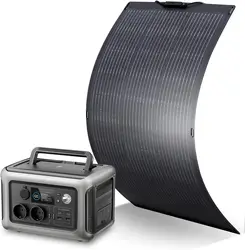 ALLPOWERS R600 Powerstation With Solarpanel 100W , LiFePO4 Battery 299Wh Camping Generator 600W Power Supply for Home Backup RV