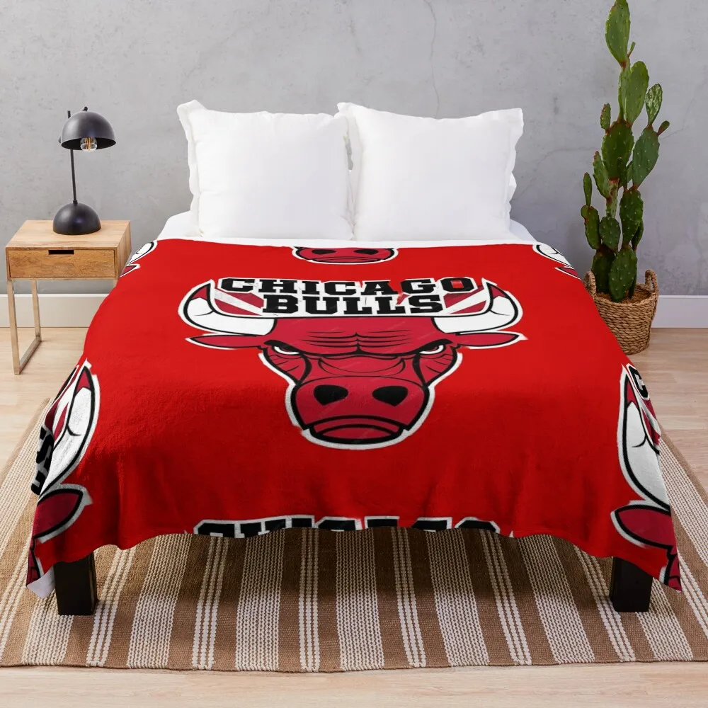 Chicago Bulls Throw Blanket Custom Stuffeds For Decorative Sofa Blankets