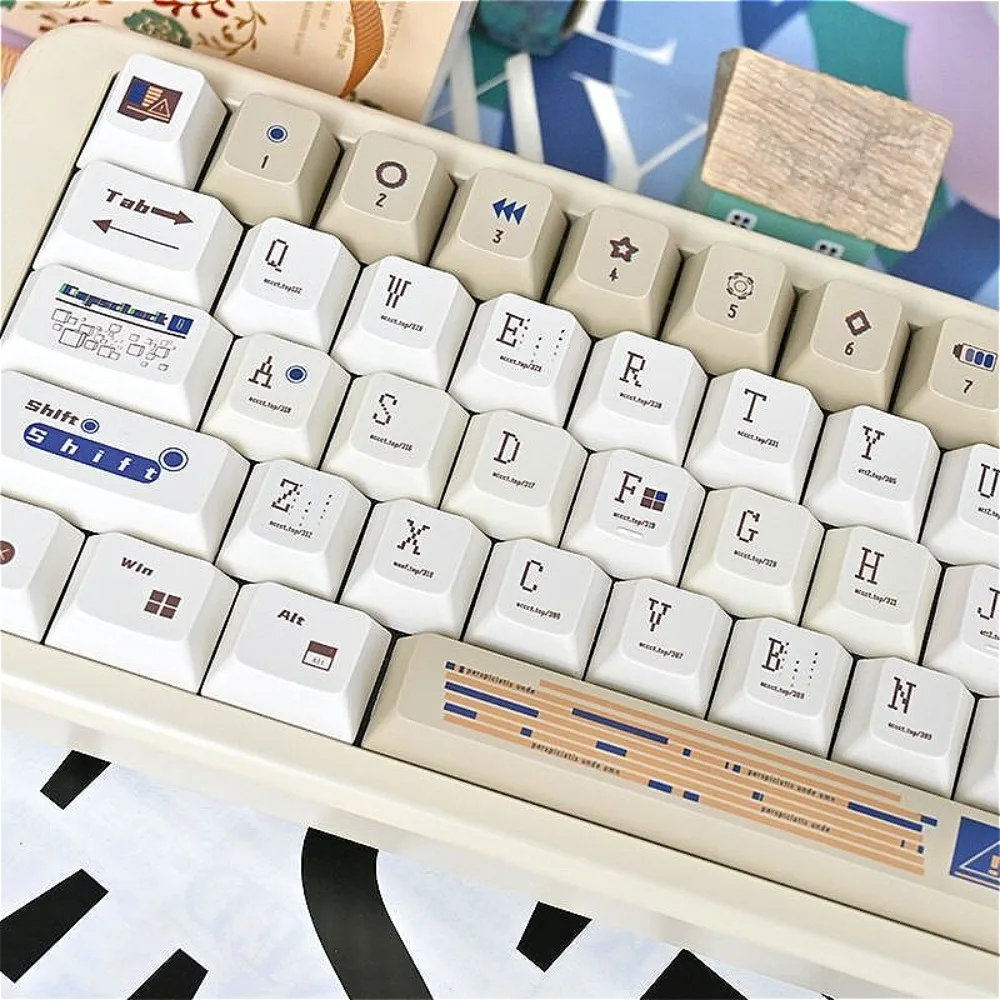 

Cherry 126 Keys, Code Unknown Keycap Set PBT Set For Mx Cherry Gateron Switch Mechanical Keyboard Kit