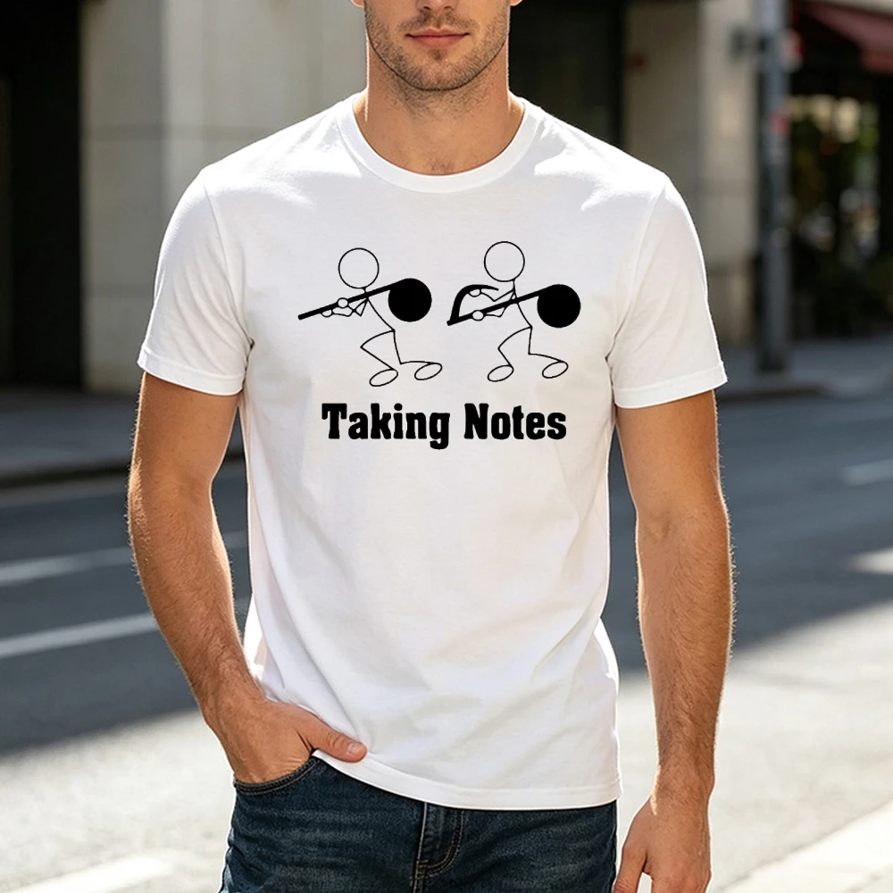 Taking Notes Music Lift Heavy Unisex Men T Shirt Funny Gym Workout Graphic Top Summer Sports Athletic Health Fitness Clothes
