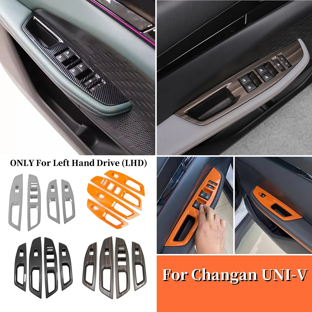 

For Changan UNIV UNI-V Accessories 2022 2023 2024 Interior door armest window lift switch cover glass rise control panle cover