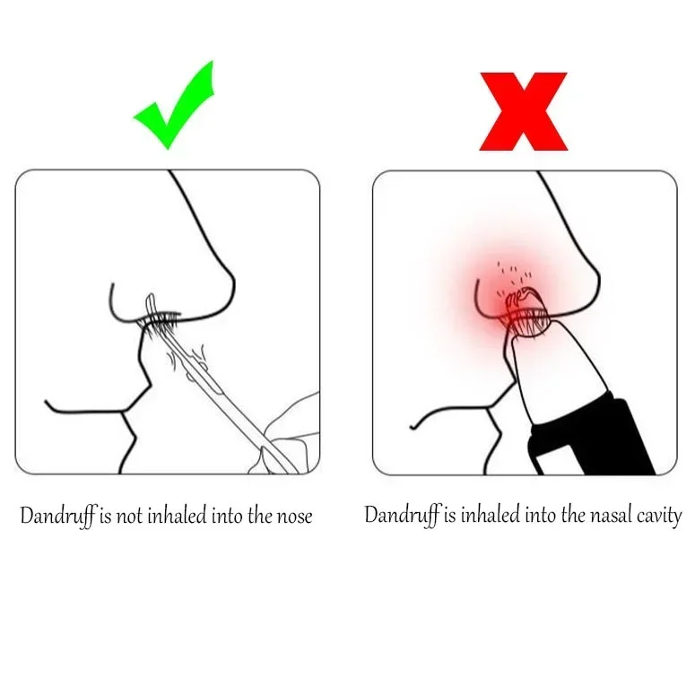 Ciseaux de sécurité ronds noirs en acier inoxydable, melon al, tondeuse antarctique, épilation, rasage, beauté, santé