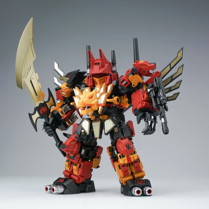 

【IN STOCK NOW 】Transformation Steel Head JGM-SKP01 Predaking MINI 5 in 1 Combiner Form 17CM Action Figures Toy Gift Collection