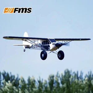 Fms Pa-18 1300 Mm Remote Control Model Pesawat 1.3 M J3 Piper Super Cub RC Pesawat Pnp Pelatih Pesawat Listrik Olahraga Luar Ruangan 8 penjualan terbaik piper cub rc - №