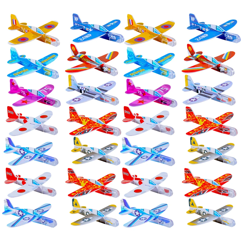 

32 Pcs Mini Airplane Toy Kids Educational Plaything Prize Glider Model Planes Airplanes Eva