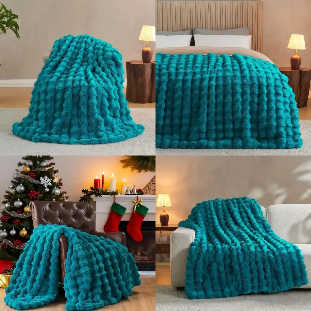 Luxurious Teal Faux…