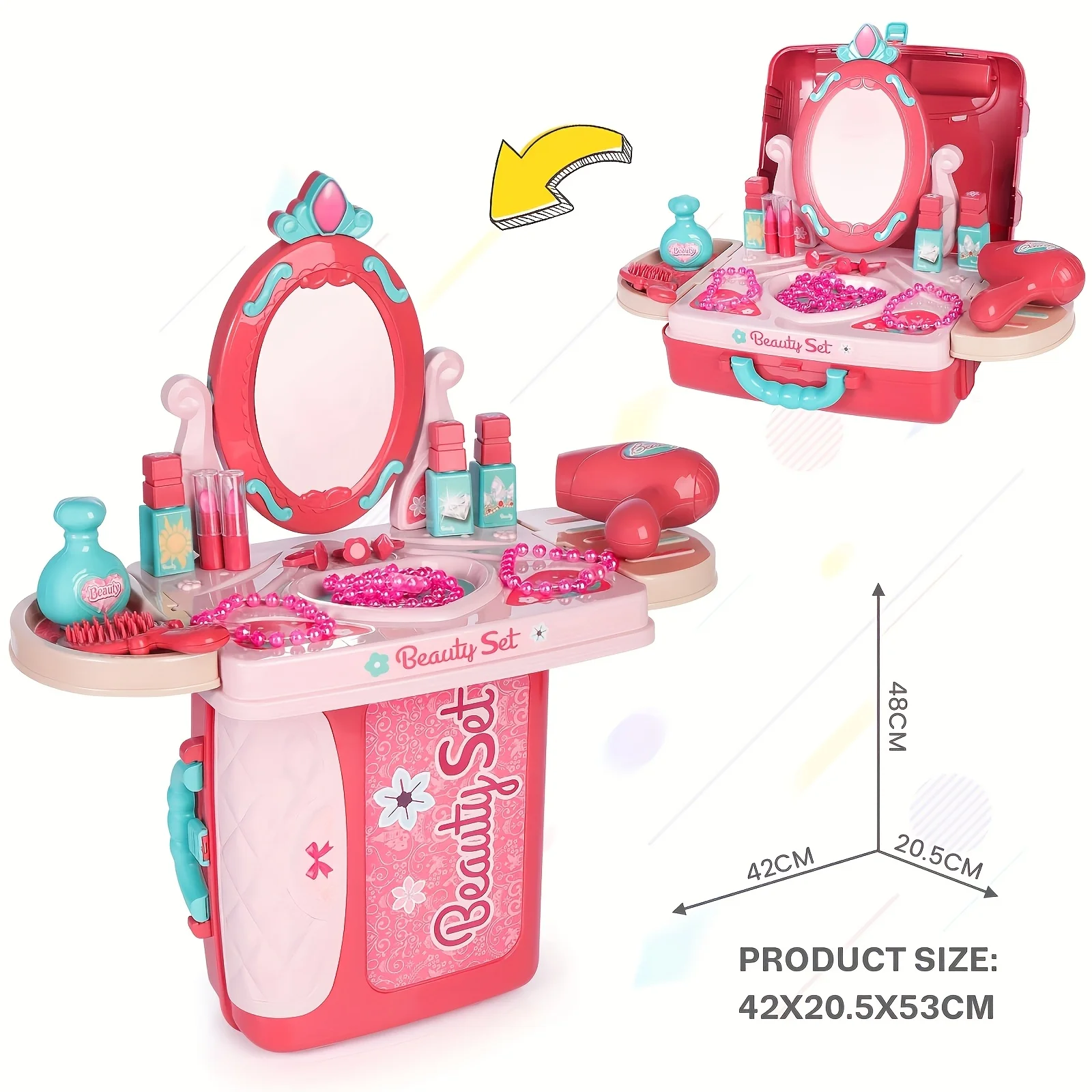 Conjunto de maquiagem infantil para meninas, maquiagem infantil, brinquedos para crianças de 3 anos, brinquedos infantis para meninas (não mancháveis)