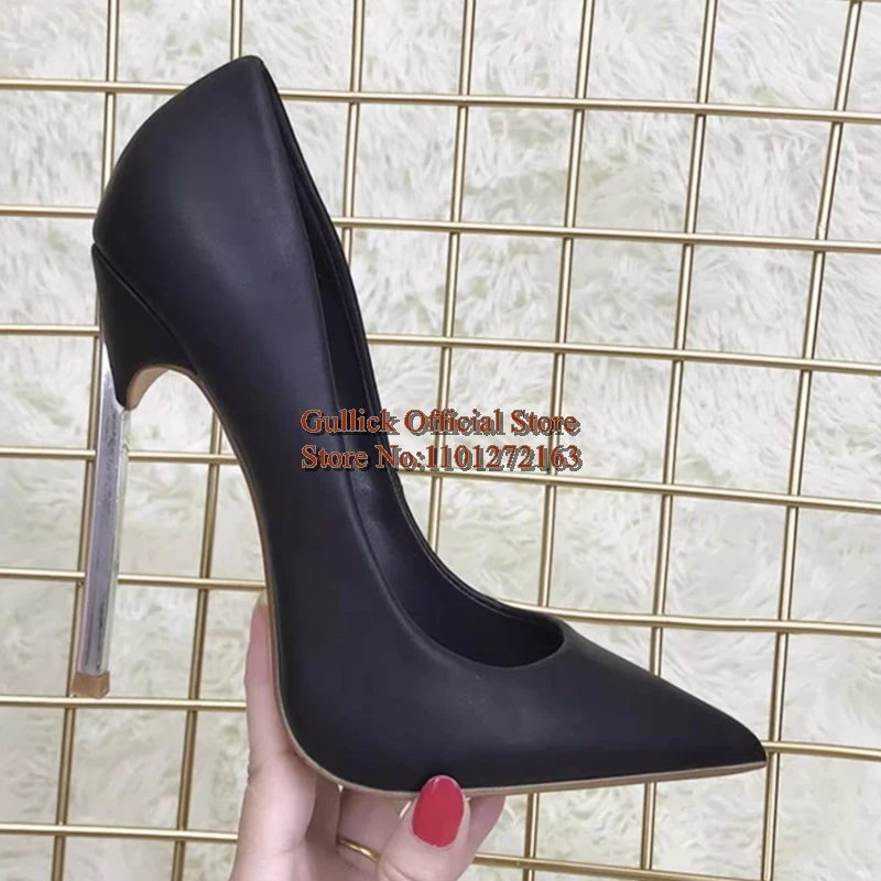 الحديثة بولي Leather الجلود الانزلاق على النساء مضخات أبيض أسود فضي خنجر عالية الكعب فستان الحفلات الضحلة الأحذية النسائية #6