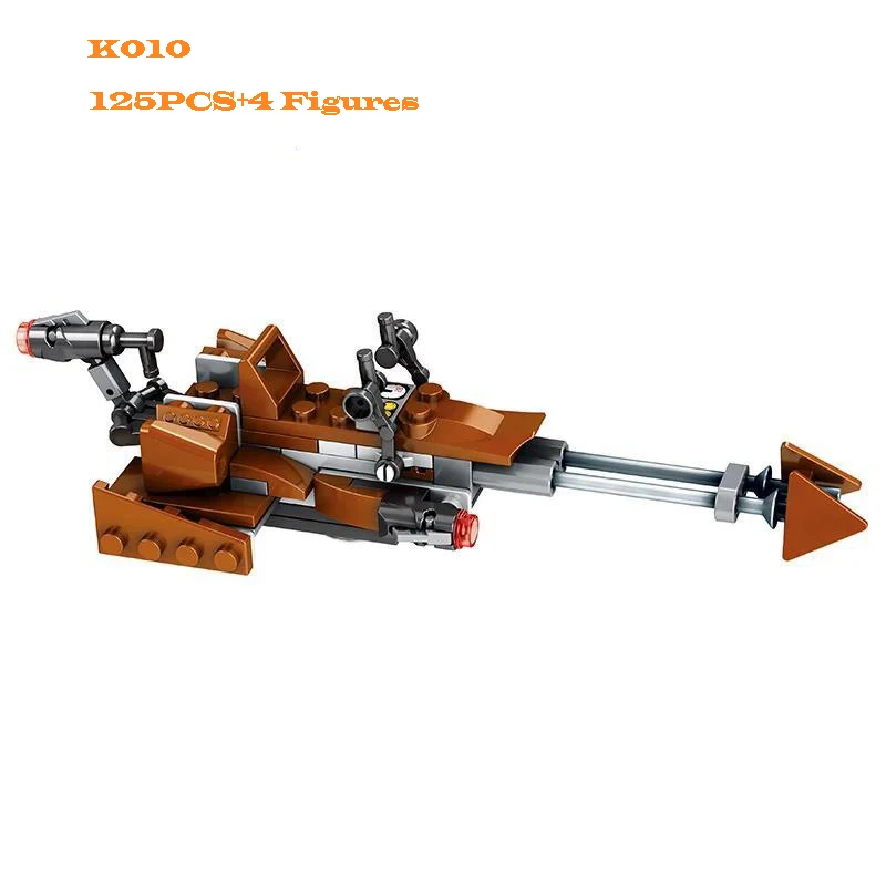 MOC Starfighter Building Blocks Kit War Bricks Classic Creative Assembling Educational Kids Toys Boys For Children Gift