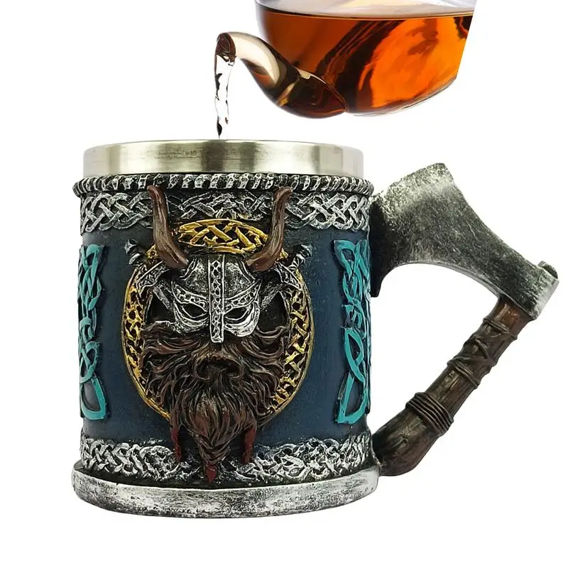 450ml Drinking Gothic Coffee Cup Viking Style Beer Mug Bar Drinking Coffee Cup large barrel beer mug Gothic Beer Mug Tea Mug