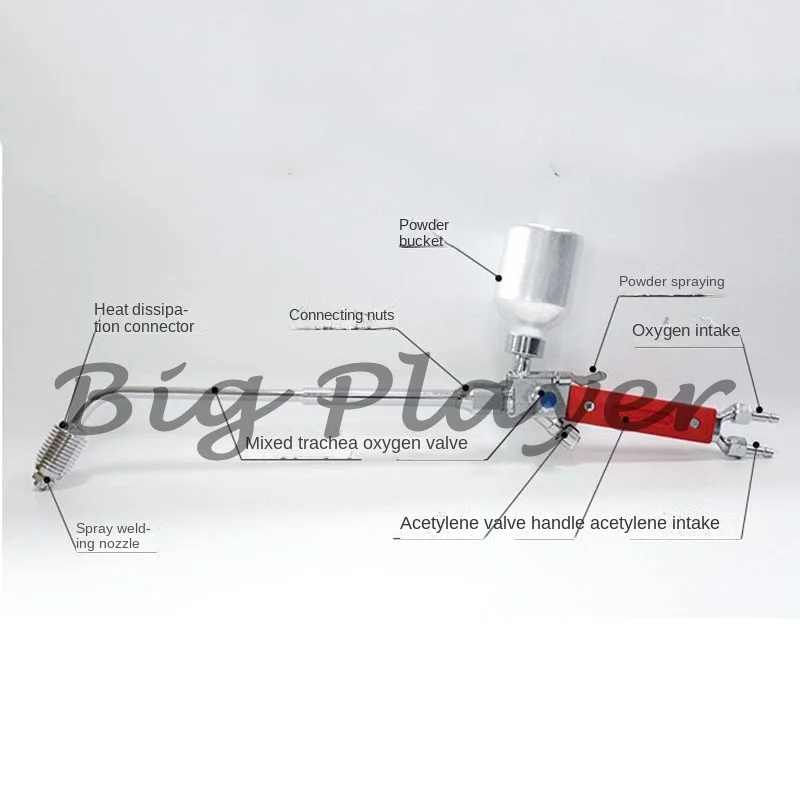 شعلة لحام رذاذ مسحوق معدني، شعلة لحام لهب الأسيتيلين الأكسجين شعلة Spitfire