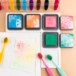 Non-Slip L-Shape Inkpad Holder From Sliding Around On Smooth Surface Useful Silicone Corner Ink Pad Holders Crafting Stamping