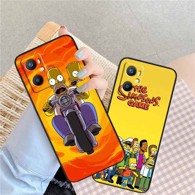 Bad Boy Disney Simpson Phone Case Black For OPPO Find X6 X5 X3 Lite A54S A5 A94 A16 A53S A57 A74 A72 A96 A9 A98 A78 A15S 5G